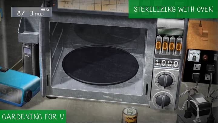 Sterilize soil with oven