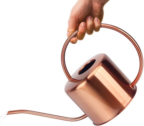 KIBAGA Decorative Copper Colored 40oz Watering Can