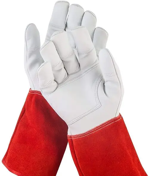 NoCry Long Leather Gardening Gloves