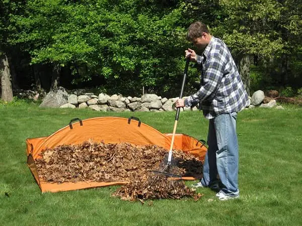 EZ Leaf Hauler Reusable Cleanup Tarp For Lawns and Gardens