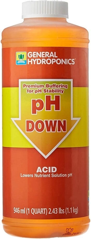 General Hydroponics pH Down Liquid Premium Buffering For pH Stability