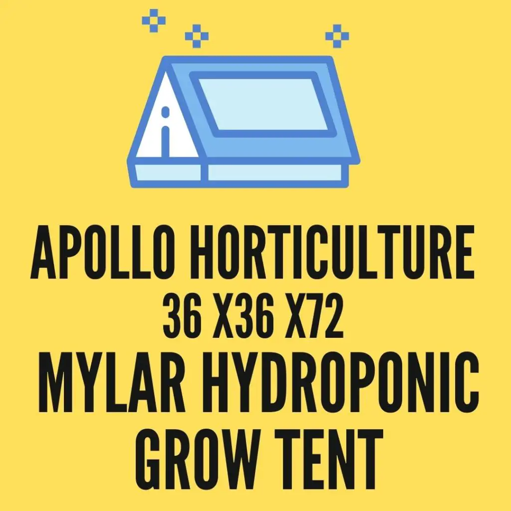 Apollo Horticulture Mylar Hydropoic Growing Tent