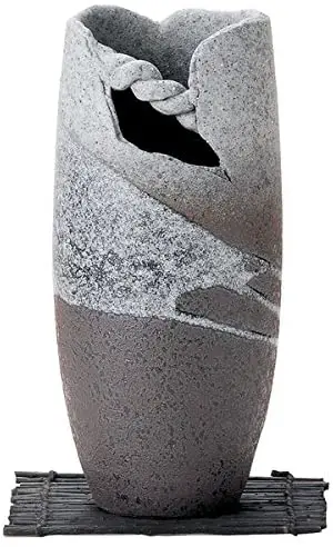 Shigaraki-Japanese-Ceramic-Ware.-Ikebana-Flower-vase